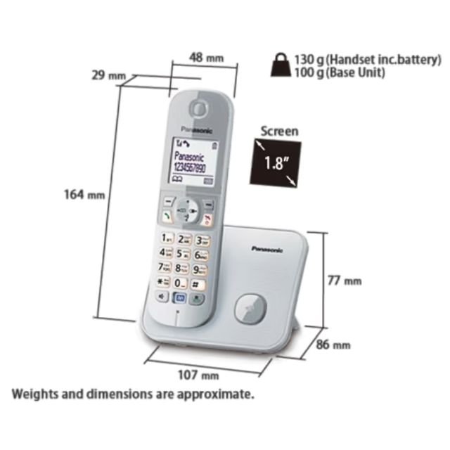 Panasonic KX-TG6811 DECT Digital Cordless Phone (2)